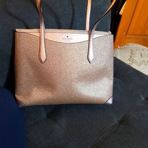 Kate spade ♠️ Pink Sparkle tote